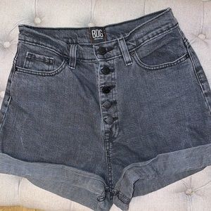 black high rise BDG jean shorts